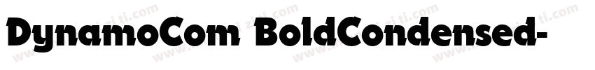 DynamoCom BoldCondensed字体转换